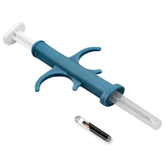 Мікрочіп / Чіп RFID Bluscan 12мм Standard для собак та котів – 1 шт. з аплікатором